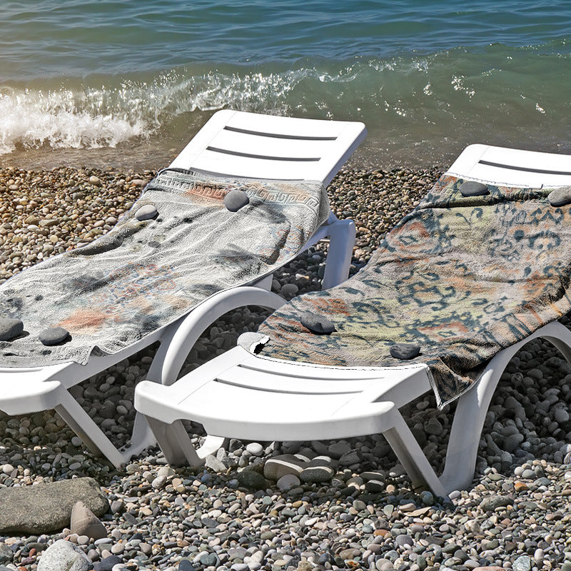 Beach towel made of skin-friendly microfiber with a creative pattern mix Bowlift