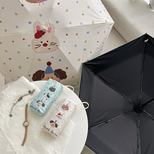 Women's compact umbrella with elegant leaf design Bowlift