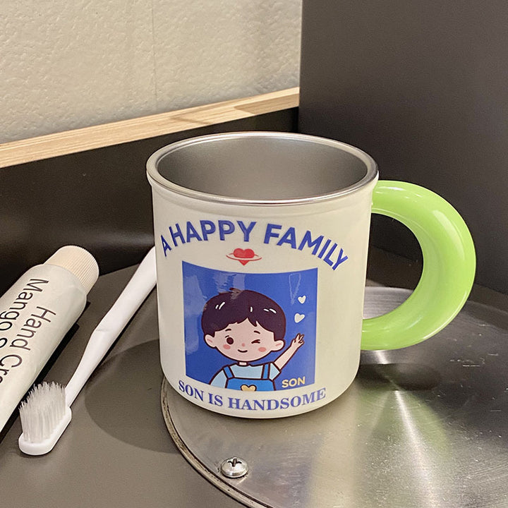 Ceramic mug with playful family motif Bowlift
