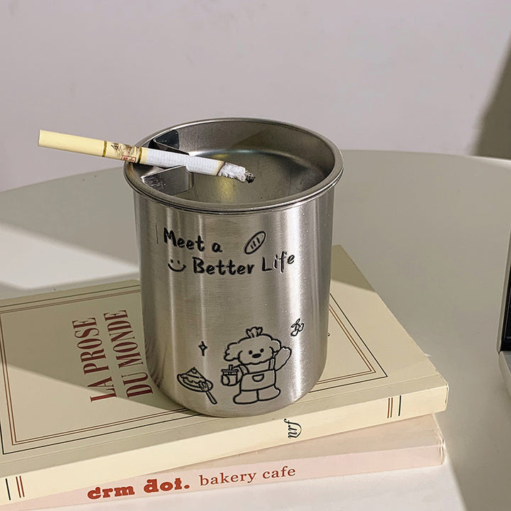 Thermal mug with funny dog breakfast design Bowlift