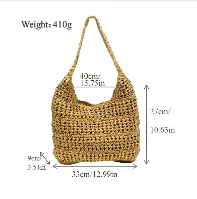 Hobo Bag Made of Hand-Knotted Material Bowlift