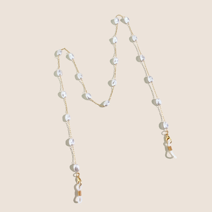 Pearl-Accented Eyewear Chain Bowlift