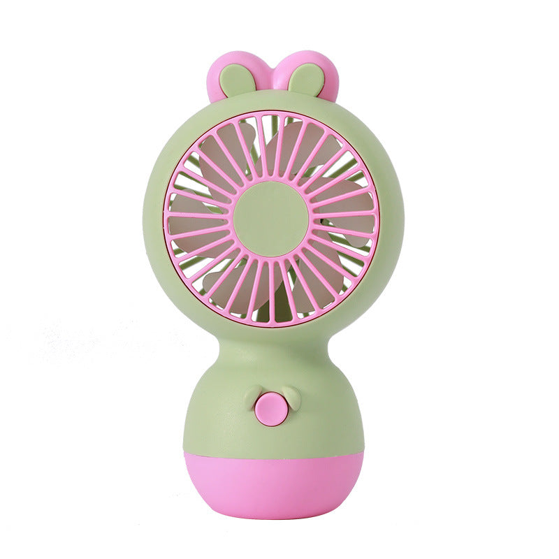 Women's portable handheld fan with cute animal design and ergonomic grip design Bowlift