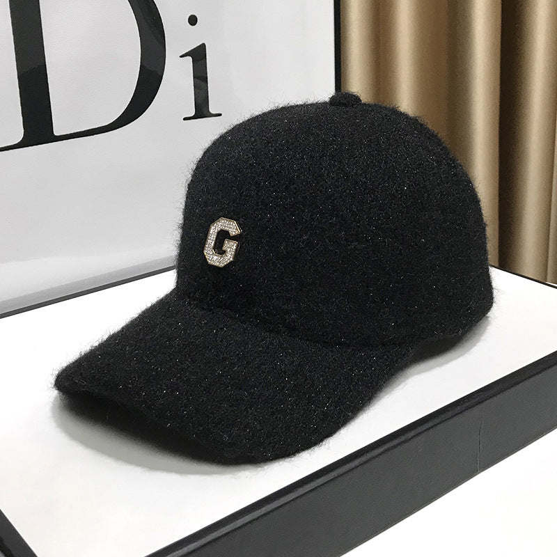Women's Elegant Textured Fleece Baseball Cap Bowlift