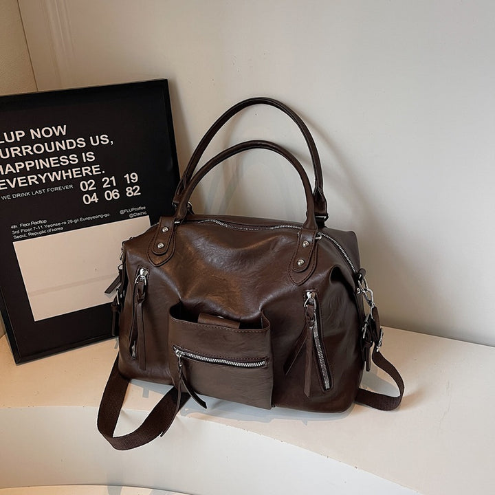 Versatile Multi-Pocket Leather Hand