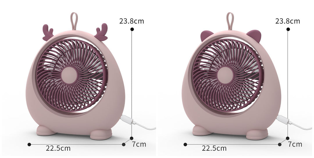 Women's Portable Mini Fan in Kawaii Animal Design Bowlift