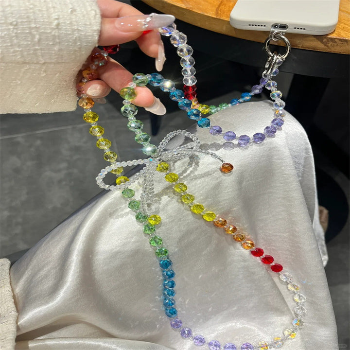 Artistic Crystal Beaded Charm Keychain Bowlift