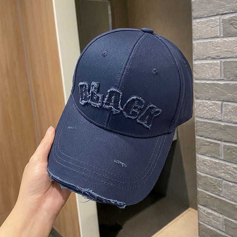 Women's Distressed Cotton Cap Bowlift