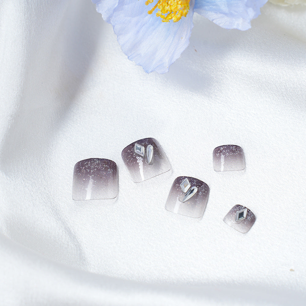 Glamorous Glitter Ombre Press-On Nail Set Bowlift