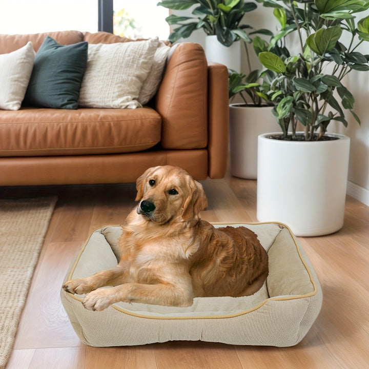 Cozy Corduroy Dog Bed