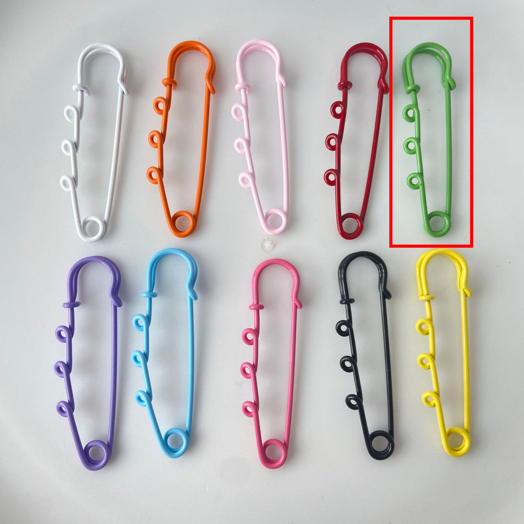 Decorative Safety Pin Brooch Bowlift