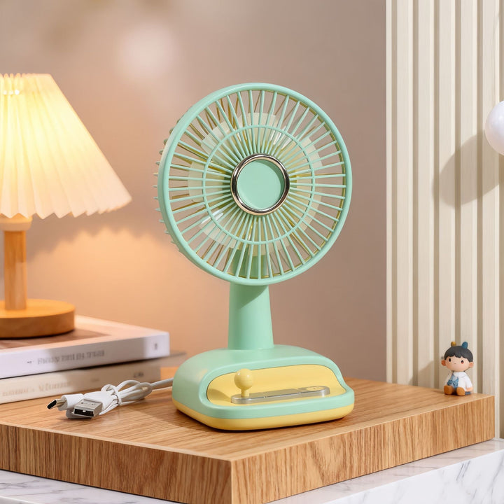 Portable USB Table Fan with Playful Design Bowlift