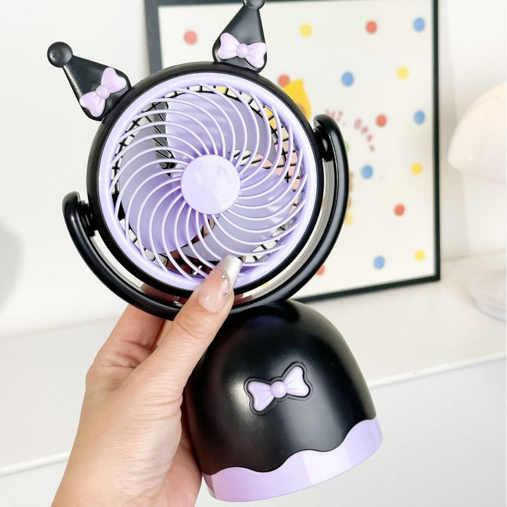 Women's Portable Table Fan in Playful Design Bowlift