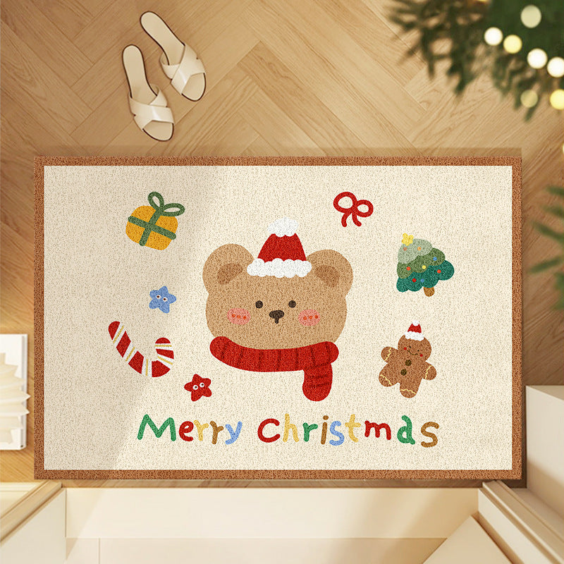Festive Christmas-Themed Area Mat