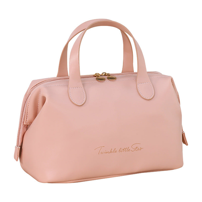 Cosmetic transport bag made of high-quality synthetic leather with stylish design Bowlift