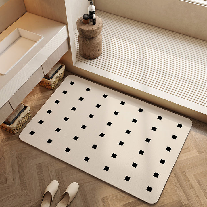 Geometric Patterned Bath Mat Bowlift