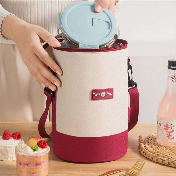 Insulated Food Storage Cylinder Bag Bowlift