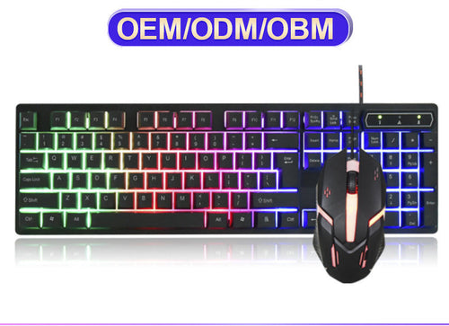 RGB Gaming Keyboard and Precision Mouse Set Bowlift