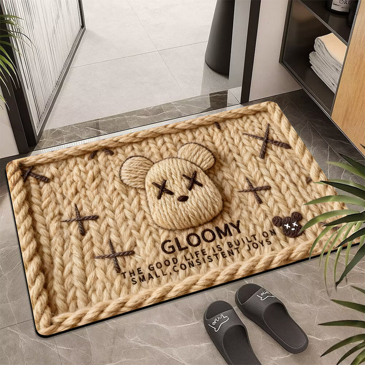 Cute Bear Shaped Welcome Mat