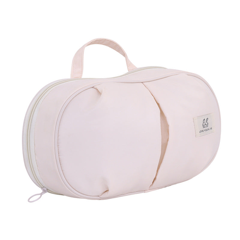 Cosmetic Transport Bag with Innovative Interior Compartment Design Bowlift