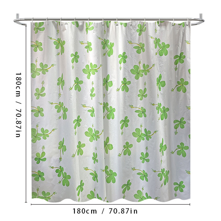 Floral Patterned Shower Curtain Bowlift