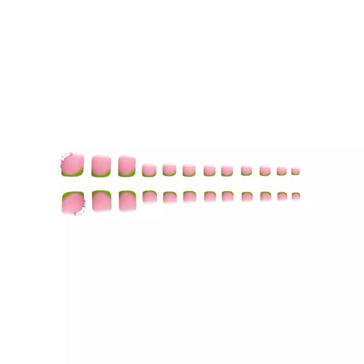 Floral Decorated Press-On Nail Set Bowlift