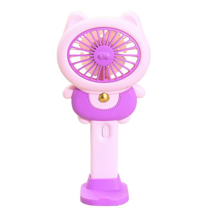 Women Portable Kids Handheld Fan Bowlift