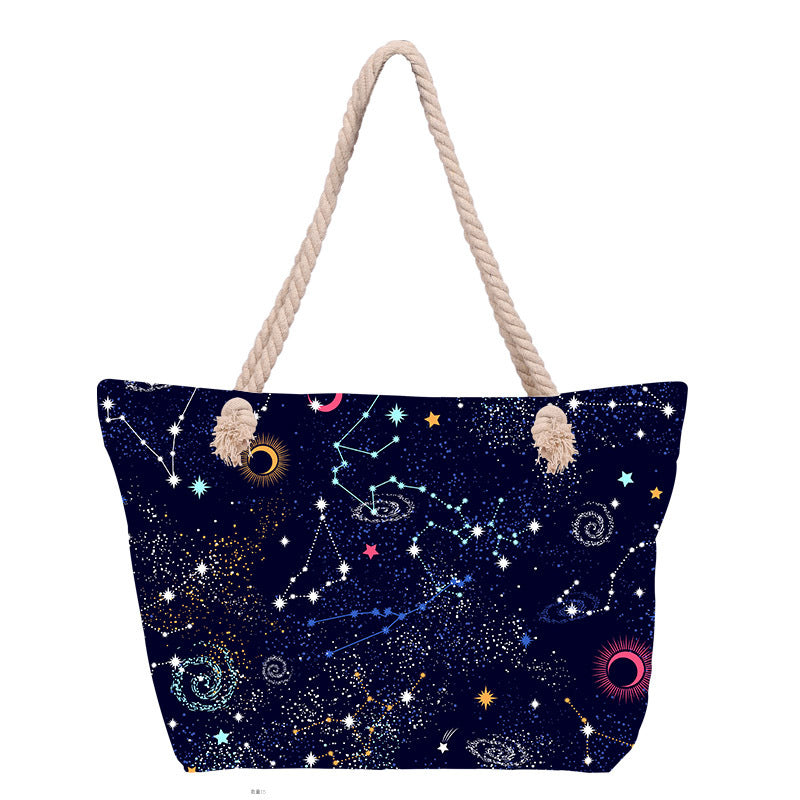 Beach bag with floral pattern Bowlift