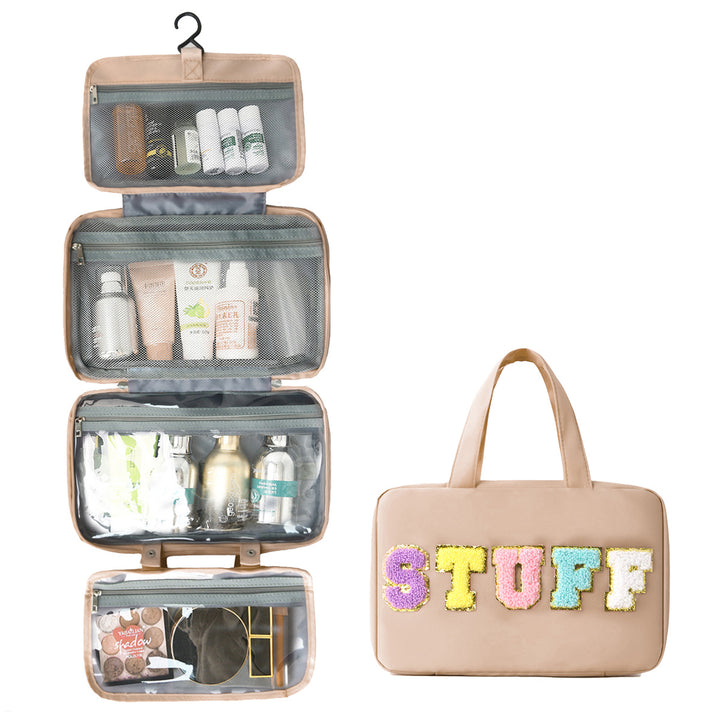 Multifunctional Cosmetic Organizer Bag with Hanging Design Bowlift