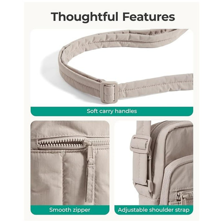 Fashionable shoulder bag with practical compartments Bowlift