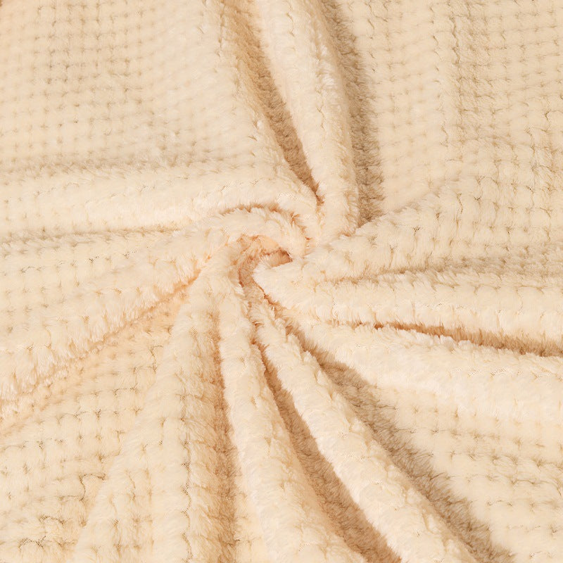 Luxurious Waffle Knit Throw Blanket