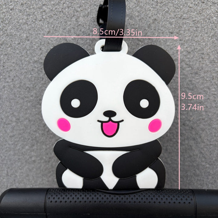 Panda-Themed Luggage Identifier Bowlift