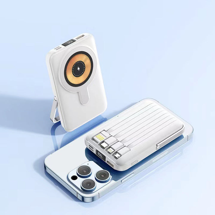 Portable Wireless Powerbank with Integrated Stand Bowlift