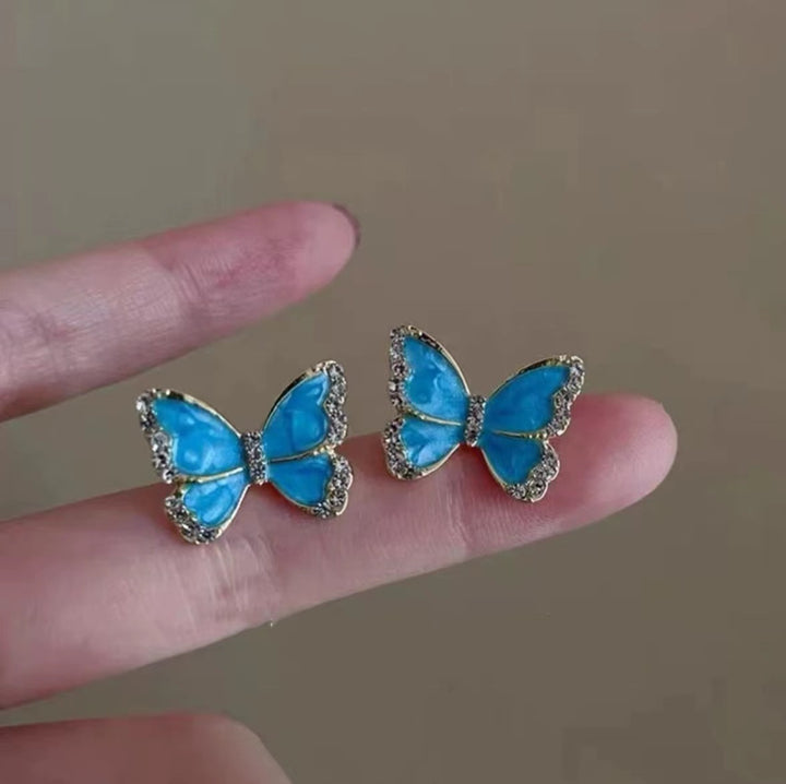 Elegant Butterfly Stud Earrings Bowlift