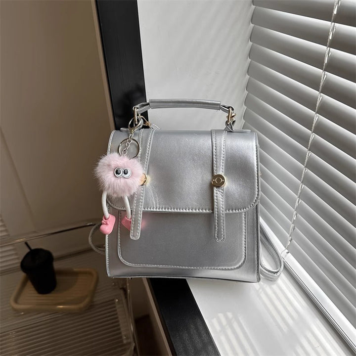 Textured Vegan Leather Satchel Bowlift