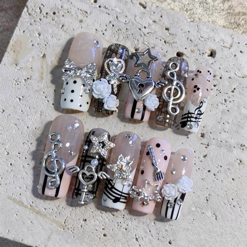 Thematic Decorative Press-On Nail Set