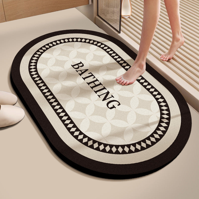 Soft Textured Bathroom Rug Bowlift