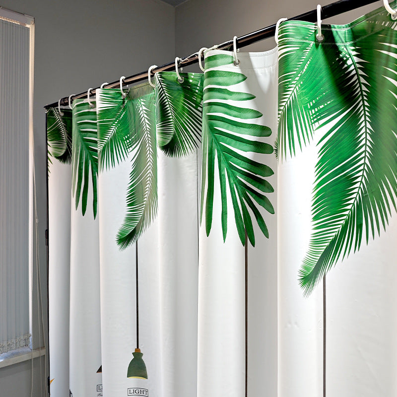 Tropical Garden Themed Shower Curtain Bowlift