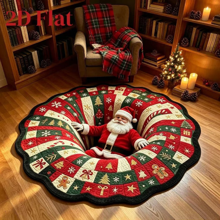 Festive Holiday-Themed Area Rug for Home
