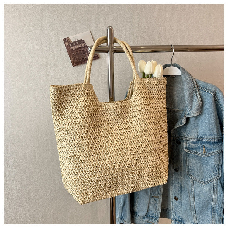 Handmade ven Straw Tote Bag Bowlift