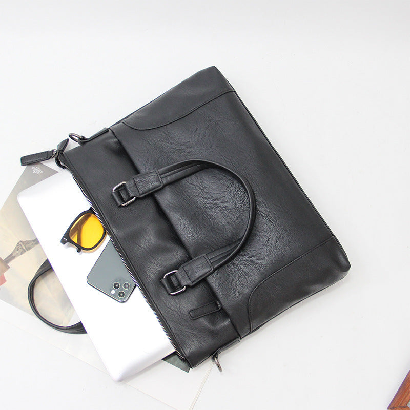 Elegant Briefcase with Removable Shoulder Strap Bowlift