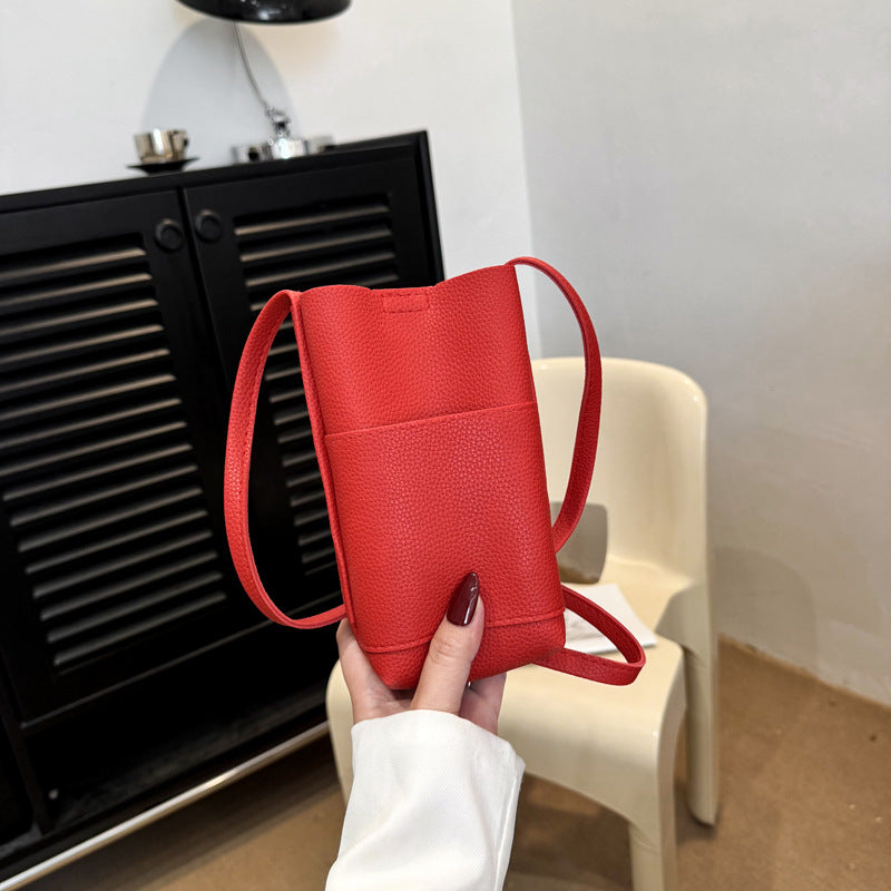Minimalist Textured Crossbody Bag