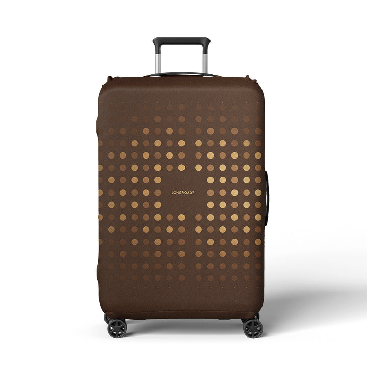Ladies suitcase cover with modern polka dot pattern Bowlift