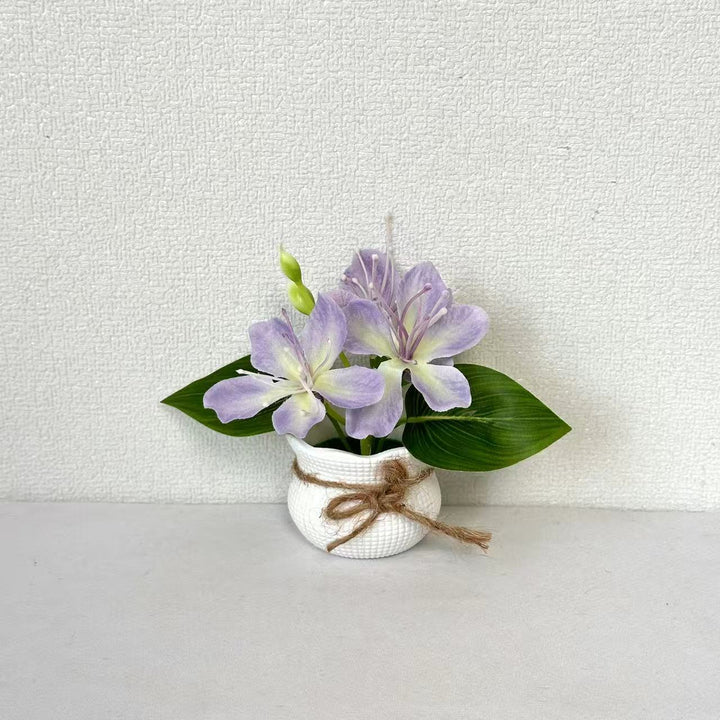 Elegant Artificial Lily Floral Arrangement for Home Decor