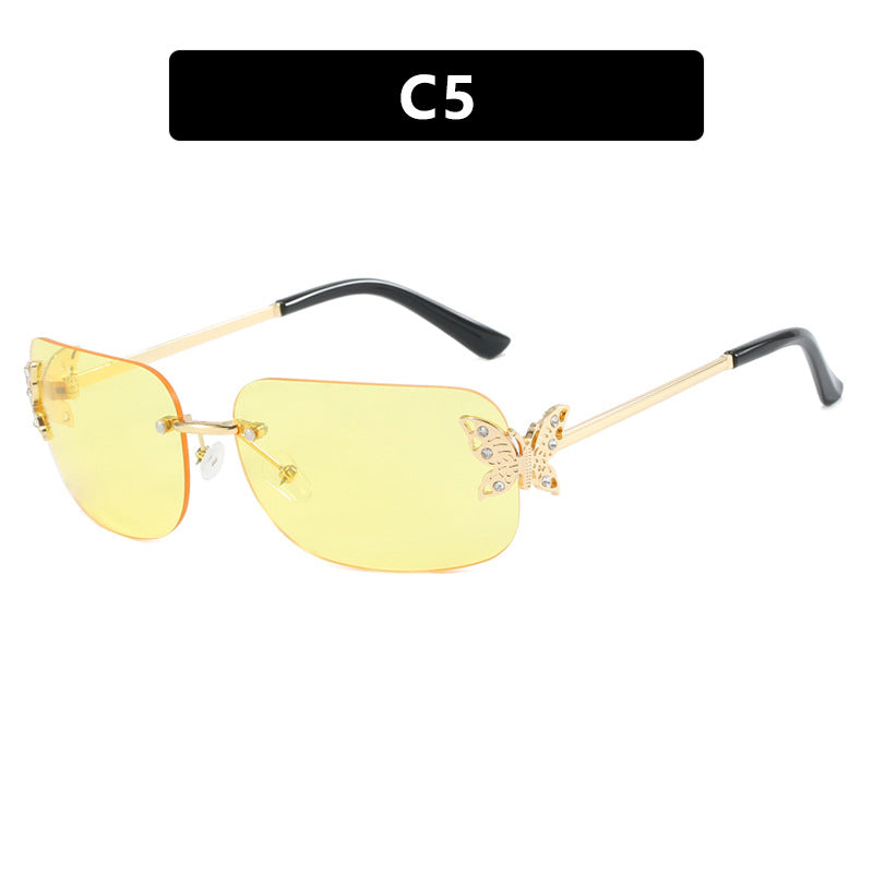 Ladies fashionable sunglasses with delicate butterfly design and protective lenses Bowlift
