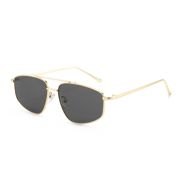 Women's geometric sunglasses with high-quality metal frame and polarized lenses Bowlift