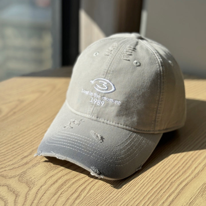 Men's Distressed Baseball Cap Bowlift