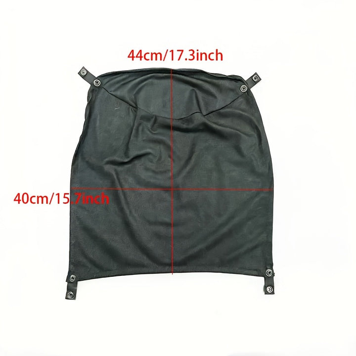 protective mesh canopy for front bicycle wicker basket with snap fasteners Bowlift