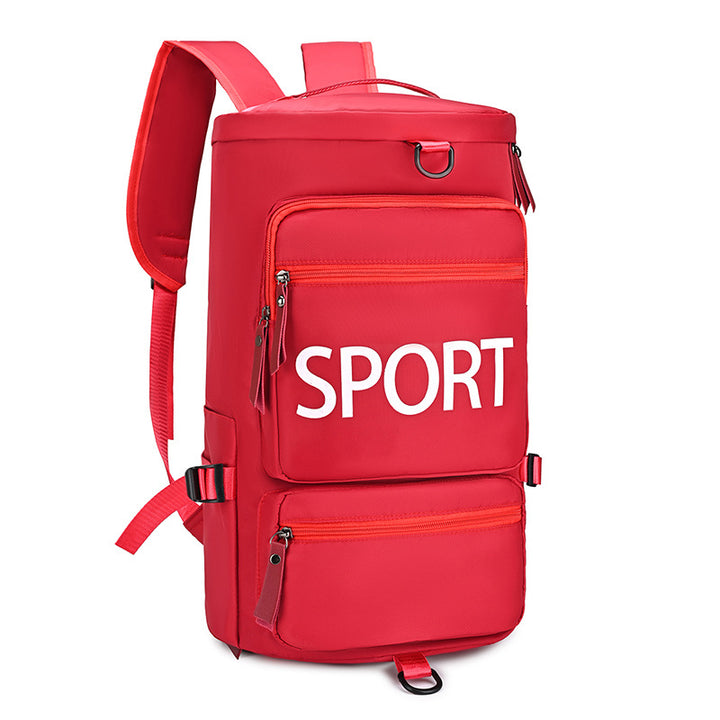 Sporty backpack with multiple compartments and reflective elements Bowlift