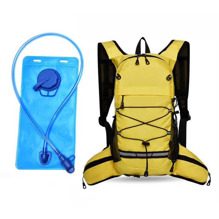Sporty backpack with breathable mesh inserts and elastic carrying straps Bowlift
